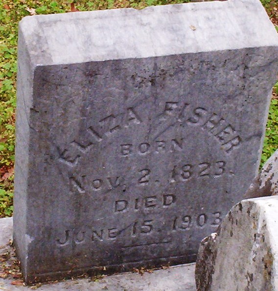 Eliza Fisher's Headstone