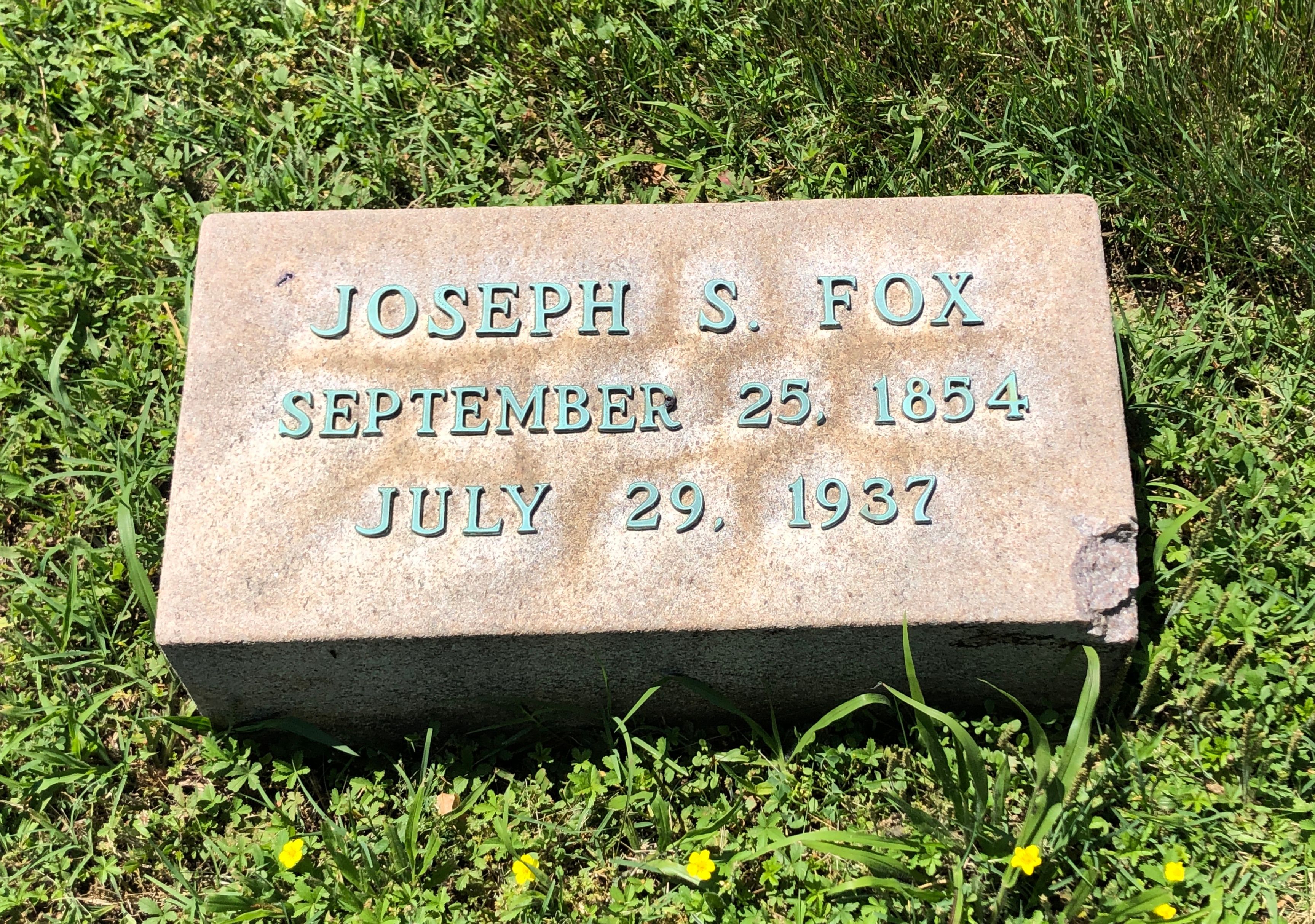 Joseph S. Fox Headstone